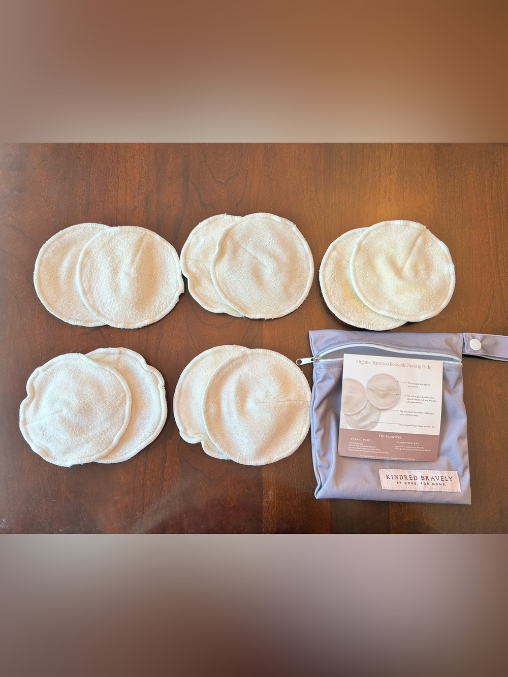 Kindred Braverly organic bamboo reusable nursing pads